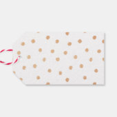 Étiquette Rose Or Calligraphie Mariage Favor (Dos Horizontal)