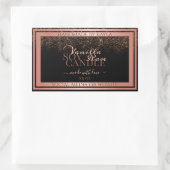 Étiquette Rose or  noir classique (Sac)