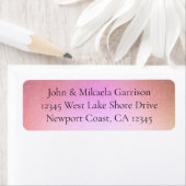 Étiquette Rose or rose (En situation)