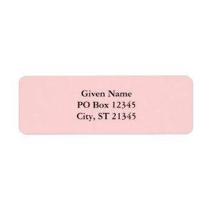 Étiquette Rose Pâle
