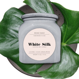 Étiquette rose pâle de l'emballage du produit de b