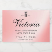 Étiquette Rosé personnalisé (Étiquettes simples)