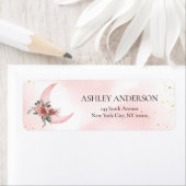 Étiquette Rose rose or Nous sommes au-dessus de la Lune (En situation)