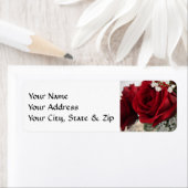 Étiquette Rose rouge (En situation)