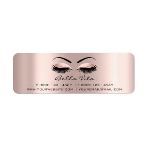 Étiquette Rose RSVP Fête des mariées Sweet 16e maquillage Ar