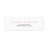 Étiquette Rose simple (Devant)