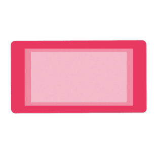 Étiquette rose simple