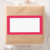 Étiquette rose simple (En situation)