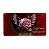 Étiquette Rose Steampunk (Devant)