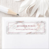 Étiquette Rose tendance Gold Marble Or moderne Modèle modern (En situation)