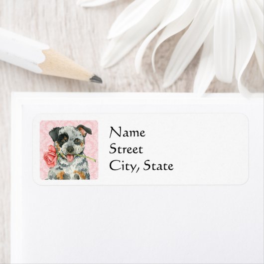 Étiquette Rose Valentine ACD (En situation)