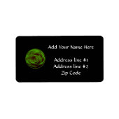 Étiquette Rose vert (Devant)