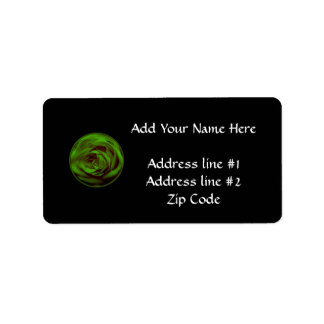 Étiquette Rose vert
