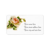 Étiquette Rose victorien rose (Devant)