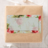 Étiquette Rose vintage (En situation)