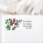 Étiquette Rose vintage (En situation)