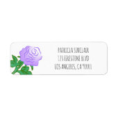 Étiquette Rose Violet (Devant)
