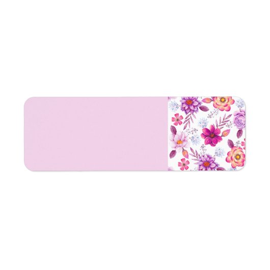 Étiquette Rose violette (Devant)