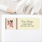 Étiquette Roses angulaires (En situation)