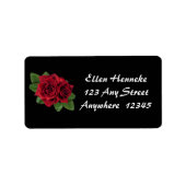 Étiquette Roses Black Pearl (Devant)