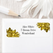 Étiquette Roses d'or (En situation)