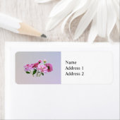 Étiquette Roses minuscules roses (En situation)