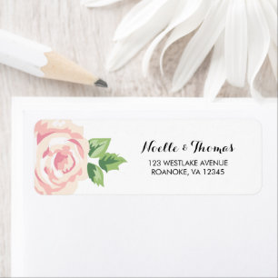 Étiquette Roses vintages floraux
