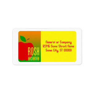 Étiquette rosh hashanah pomme