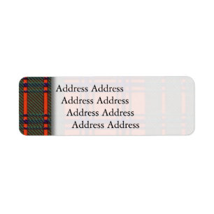 Étiquette Ross clan Plaid Scottish tartan