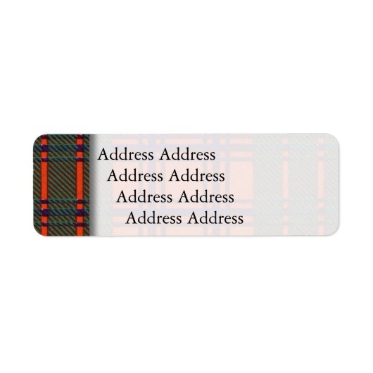 Étiquette Ross clan Plaid Scottish tartan (Devant)