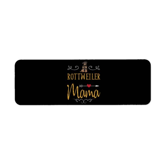 Étiquette Rottweiler (Devant)