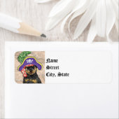 Étiquette Rottweiler Pirate (En situation)