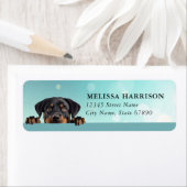 Étiquette Rottweiler Return Address Labels (En situation)