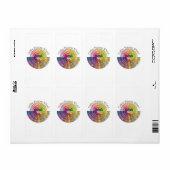 Étiquette Roue à café - 2x3.75 (Feuille entière)