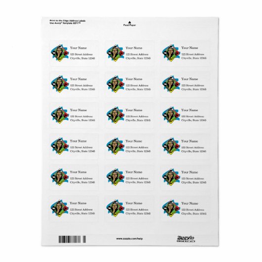 Étiquette Roue de médecine amérindienne (Feuille entière)