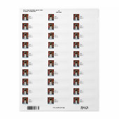 Étiquette Roue de Noël (Feuille entière)