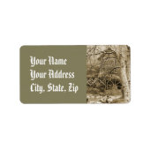 Étiquette Roue vintage (Devant)