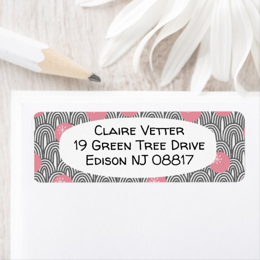 Étiquette Roues atomiques de corail (En situation)