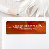 Étiquette Rouge Abstrait Plain élégant moderne tendance (En situation)