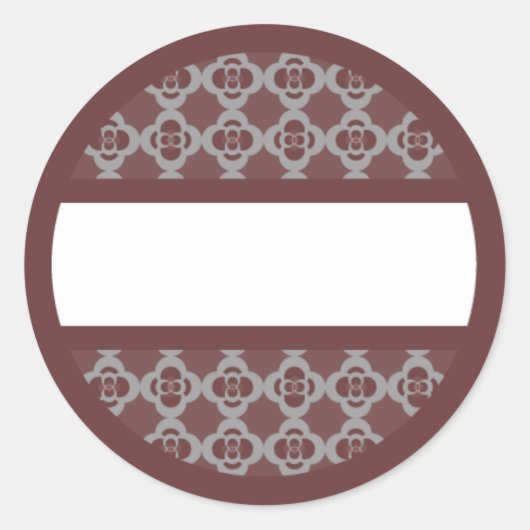 Étiquette rouge arrondi (Devant)