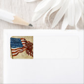 Étiquette Rouge, blanc et bleu (En situation)