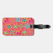 Étiquette rouge bloc bagage ou machine à coudre (Dos horizontal)