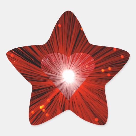 Étiquette rouge Coeur (Devant)