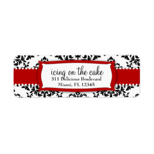 Étiquette Rouge de cerise de la cerise sur le gâteau 311