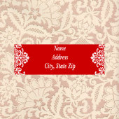 Étiquette Rouge et blanc