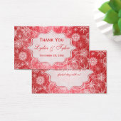 Étiquette rouge et blanc Flammes de neige Favor de (Bureau)