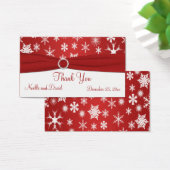 Étiquette rouge et blanc Flammes de neige Favor de (Bureau)