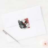 étiquette rouge et noir (Enveloppe)