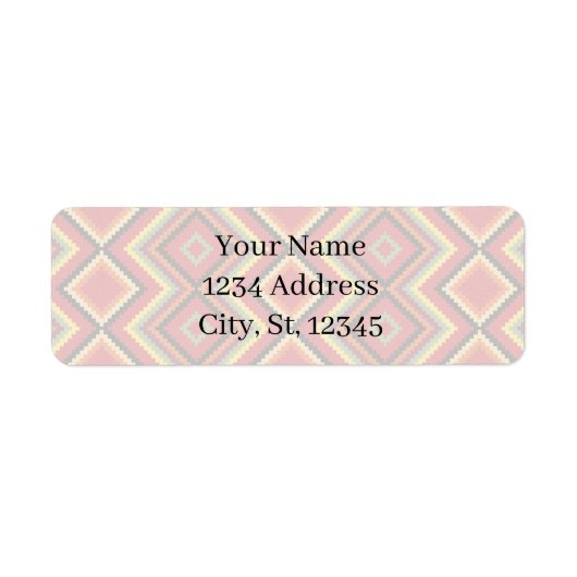 Étiquette Rouge Noir Jaune Amérindien Motif de couverture (Devant)