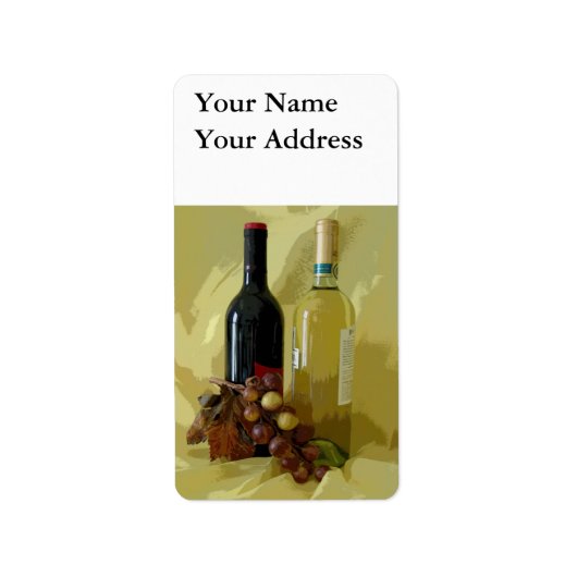 Étiquette Rouge ou blanc (Devant)